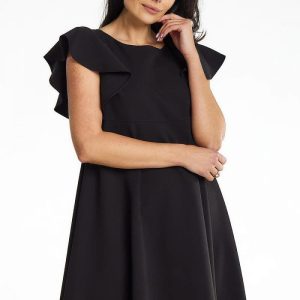 Robe Ample Courte Noire