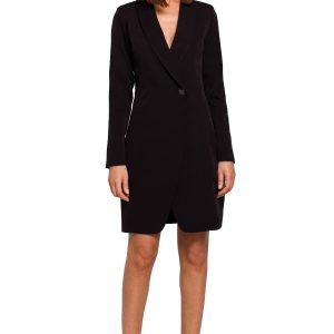 robe blazer noire chic