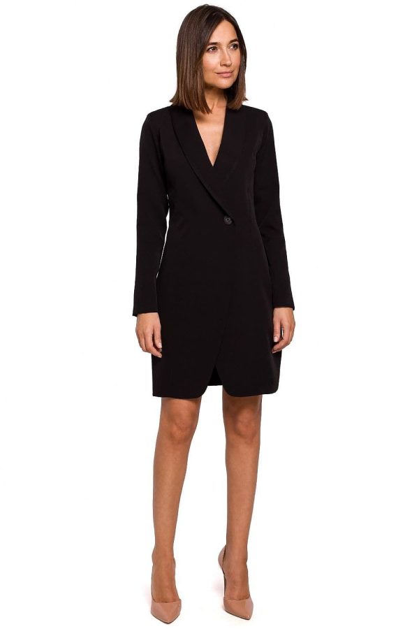 robe blazer noire chic