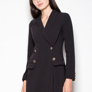 robe blazer noire chic