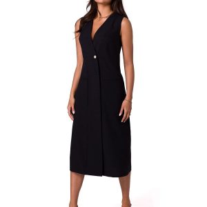 Robe Blazer Noire sans manches