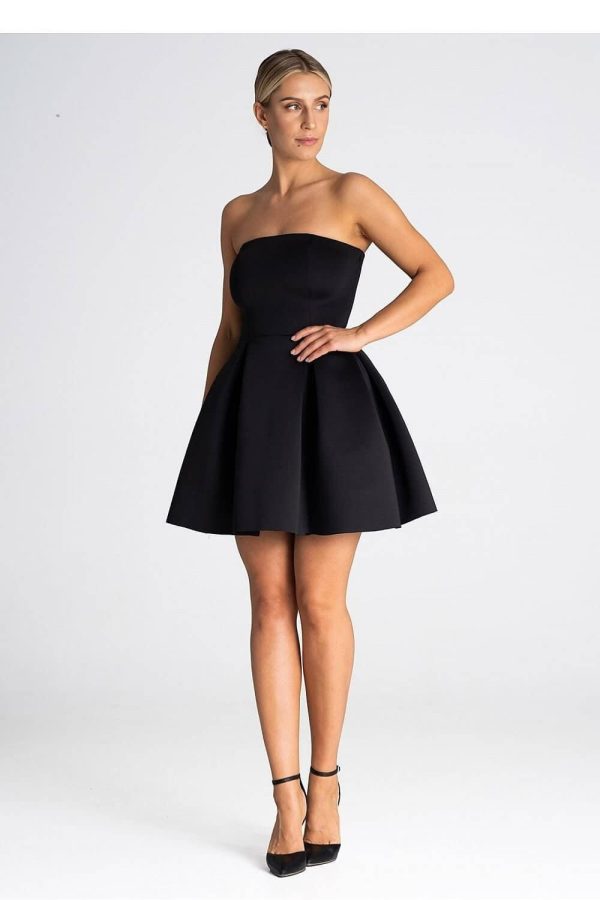 Robe Bustier Noire Courte