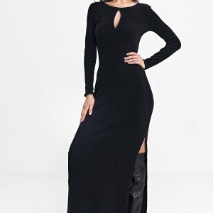 robe casual longue fendue