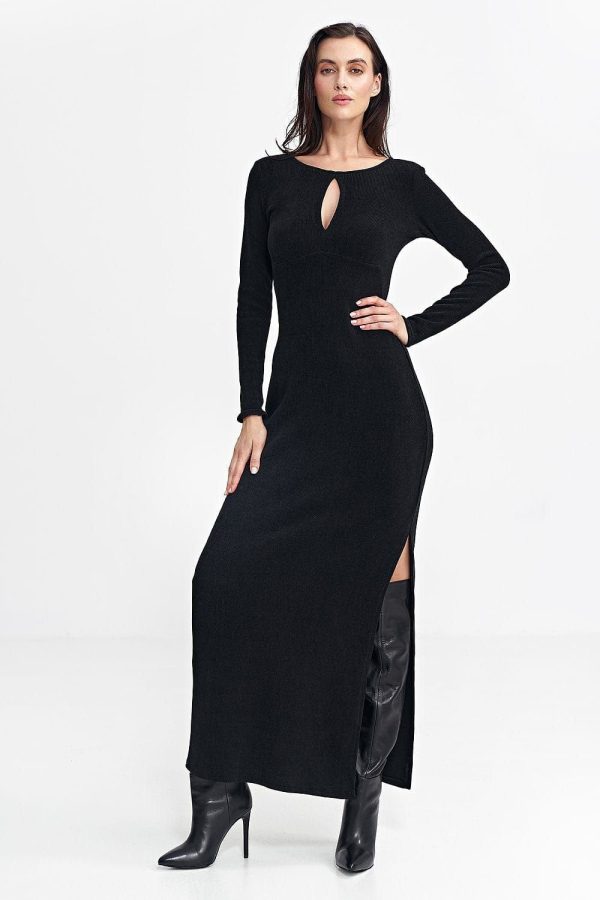 robe casual longue fendue