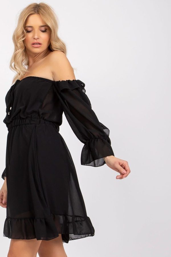 robe de cocktail en tulle noire