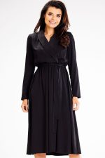 robe de jour noire élégante