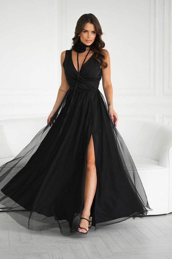 robe de soirée chic sans manches