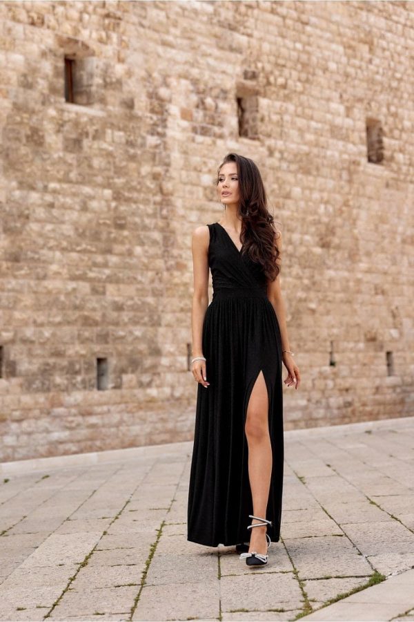 robe de soirée noire longue