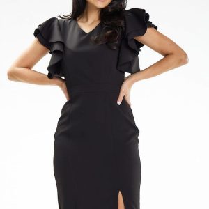 Robe de soirée noire chic
