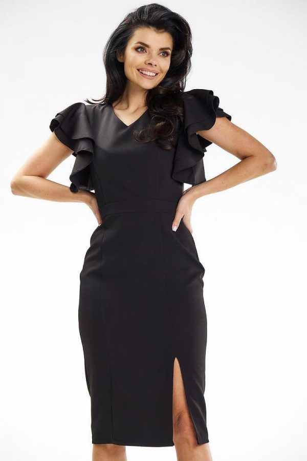 Robe de soirée noire chic