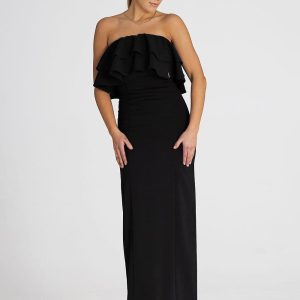 robe de soirée noire longue