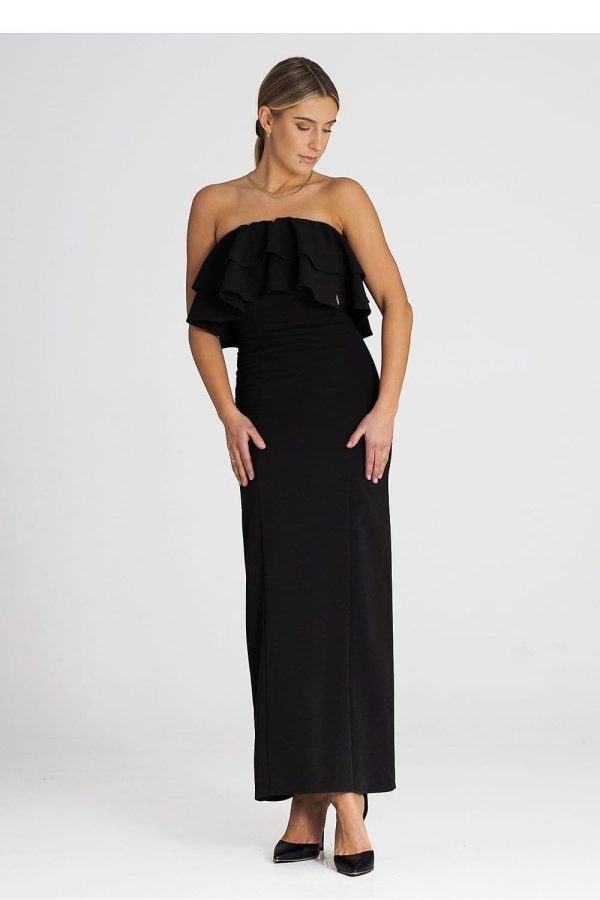robe de soirée noire longue
