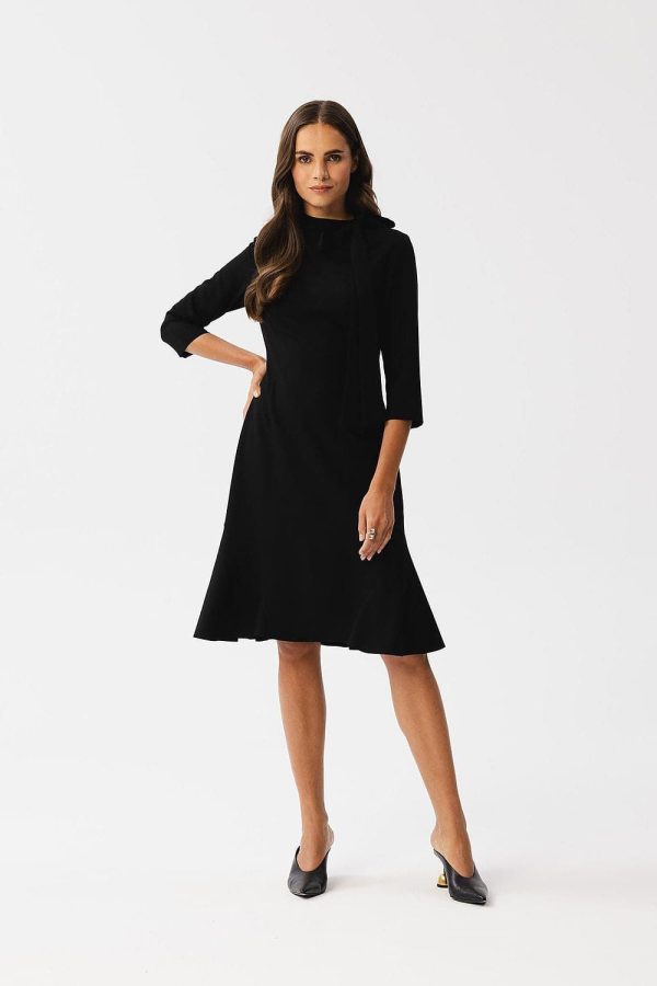 robe évasée noire