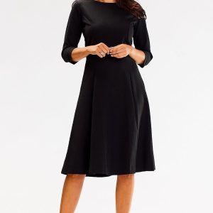 robe habillée noire élégante