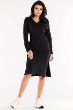 Robe cintrée noire sophistiquée