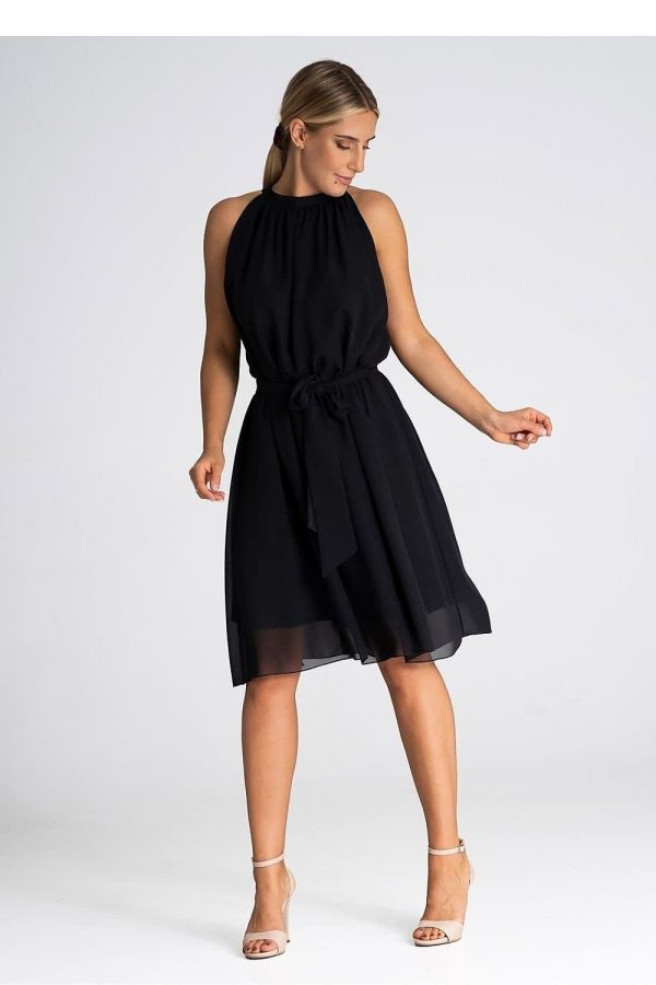 robe noir de cocktail élégante