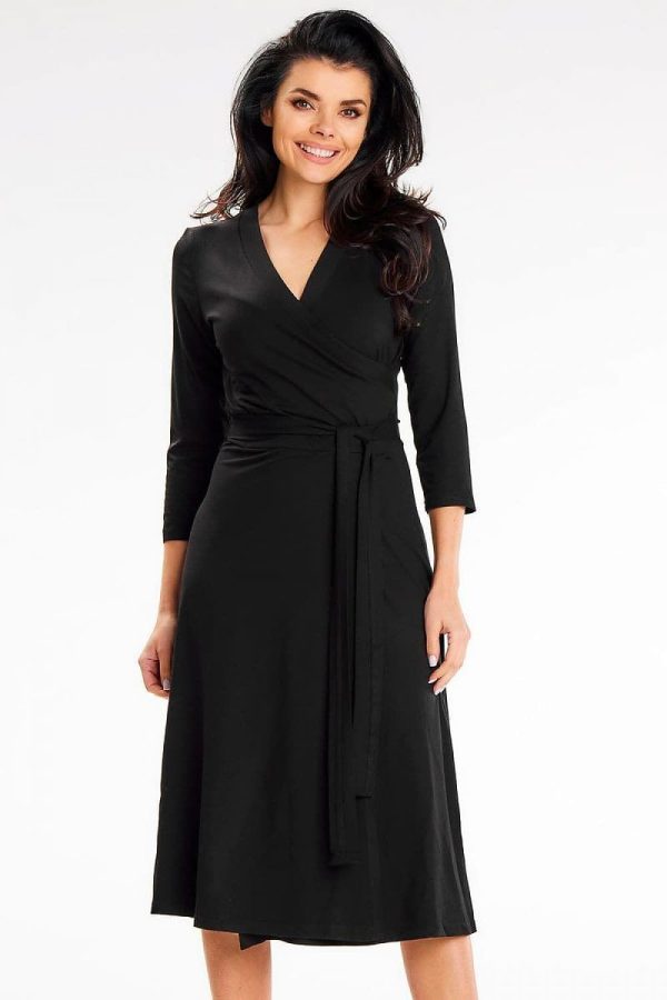 Robe portefeuille noire