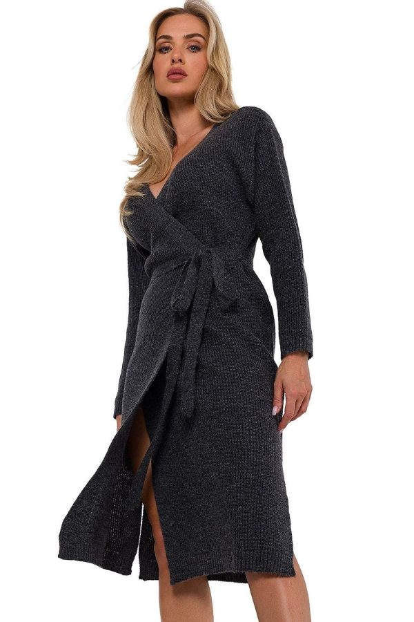 robe pull moulante noire