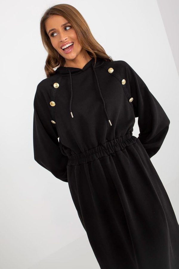 robe sweat noire casual