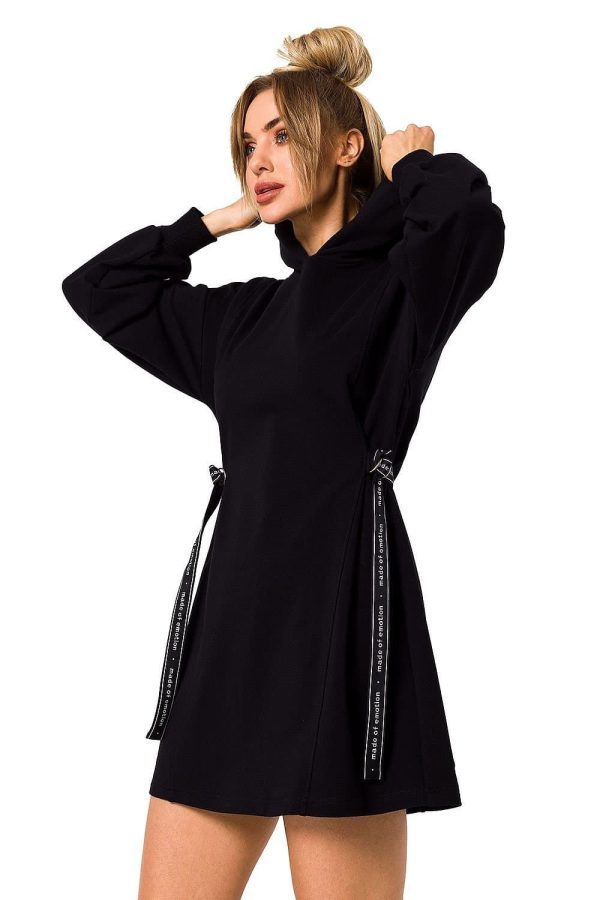 Robe sweat noire élégante