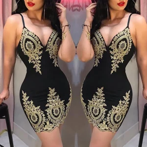 robe courte noire de soirée