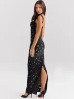 élégante robe de soirée en dentelle