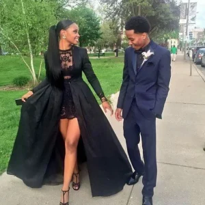 robe noire soirée