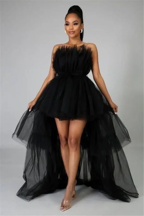 robe de cocktail noire élégante