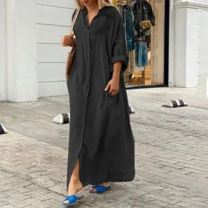 robe longue noire élégante