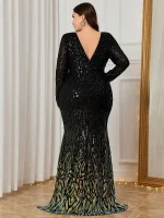 robe grande taille noire