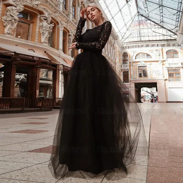 robe de mariée noire dentelle