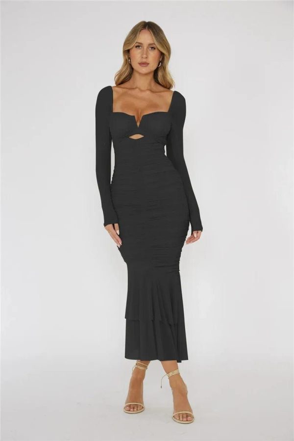 robe midi élégante